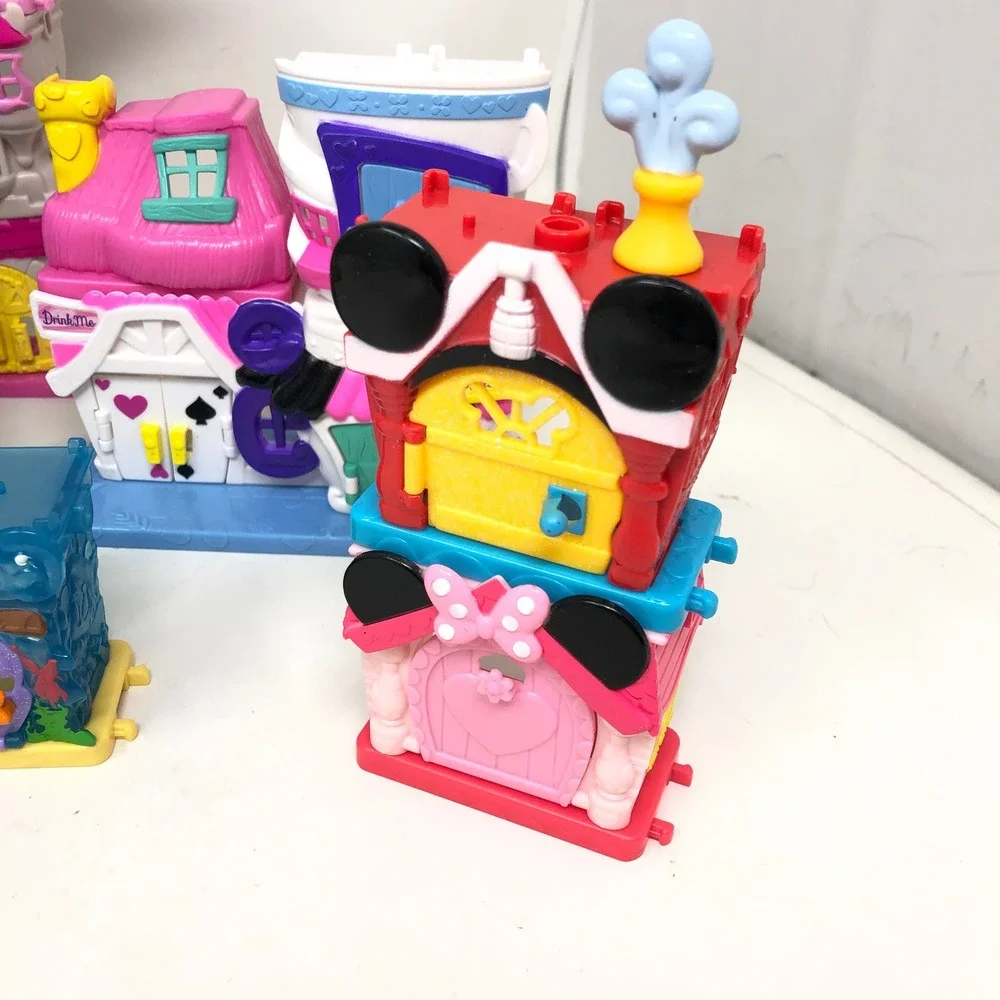 Disney Doorables Playset Lot Frozen Tangled Mickey Mouse Little Mermaid Houses